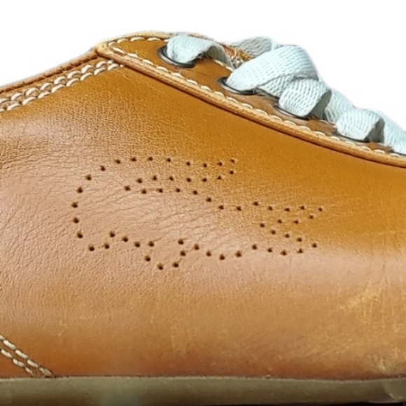 Lacoste Vintage Leather Sport Hybrid Leather Lace-up Driving Shoes Sz 7.5 EUC - Picture 2 of 5